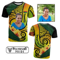 Custom Photo Vanuatu Indipendens Dei T Shirt Provinces Flag Long God Yumi Stanap CTM14 Reggae - Polynesian Pride