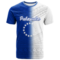 Custom Pukapuka Cook Islands Pride T Shirt LT12 Unisex Blue - Polynesian Pride