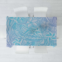 Baby Blue Gradient Polynesia Tablecloth Hawaiian Tribal Hammerhead Shark Tattoo LT14 Baby Blue - Polynesian Pride