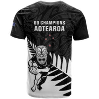 New Zealand Silver Fern Rugby T Shirt 2025 All Black Go Champions Maori Pattern LT14 - Polynesian Pride