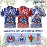 Custom Photo Samoa Rugby Polo Shirt 685 Proud Toa Samoa, Manu Samoa And Manu Samoa 7s Logo CTM14 - Polynesian Pride