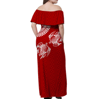 Valentine Day Tonga Couple Love Matching Dress and Hawaiian Shirt Polynesian Turtle LT12 - Polynesian Pride