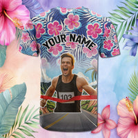 Custom Race Bib and Photo Marathon Nature and Tropical Style T Shirt CTM03 - tartan-scottish