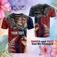 Custom Photo Aotearoa Samoa Toitu Te Tiriti T Shirt Honour the Treaty Te Tiriti Is Us CTM03 Multicolor - Polynesian Pride