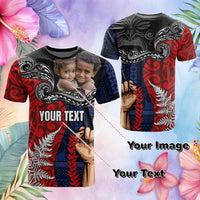 Custom Photo Aotearoa Samoa Toitu Te Tiriti T Shirt Honour the Treaty Te Tiriti Is Us CTM03 - Polynesian Pride
