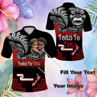 Custom Photo Aotearoa Toitu Te Tiriti Polo Shirt New Zealand Honour the Treaty - Fight Together - Polynesian Pride