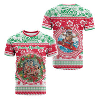 Custom Photo Polynesian Christmas T Shirt CTM05 - Polynesian Pride