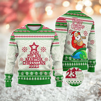 Custom Polynesian Knitted Sweatshirt Family Names Xmas Tree CTM05 - Polynesian Pride