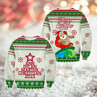 Custom Polynesian Sweatshirt Family Names Xmas Tree CTM05 - Polynesian Pride