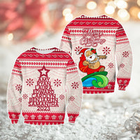 Custom Polynesian Sweatshirt Family Names Xmas Tree CTM05 - Polynesian Pride