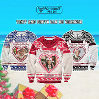 Custom Photo Polynesian Sweatshirt Memorial All I Want For Xmas Is You CTM05 - Polynesian Pride