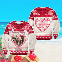 Custom Photo Polynesian Sweatshirt Memorial All I Want For Xmas Is You CTM05 - Polynesian Pride