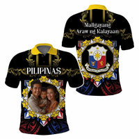 Custom Photo Philippines Independence Day Polo Shirt Maligayang Araw ng Kalayaan Barong Patterns CTM05 - Polynesian Pride