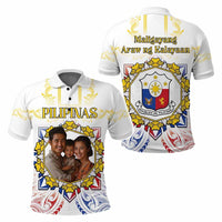 Custom Photo Philippines Independence Day Polo Shirt Maligayang Araw ng Kalayaan Barong Patterns CTM05 - Polynesian Pride