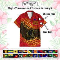 Custom Papua New Guinea Provinces Hawaiian Shirt Symbol Flag Polynesian Pattern CTM05 - Polynesian Pride