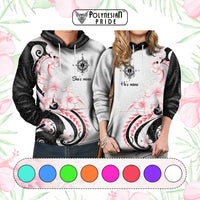 Custom Polynesian Couple National Spouses Day Hoodie Compass Hibiscus Flowers