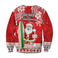 Custom Polynesian Countries Christmas Sweatshirt Santa Coat Of Arms CTM05 - Polynesian Pride