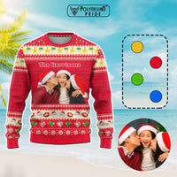 Custom Photo Polynesian Knitted Sweatshirt Beach Style CTM05 Multicolor - Polynesian Pride