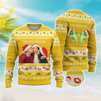 Custom Photo Polynesian Knitted Sweatshirt Beach Style