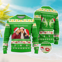 Custom Photo Polynesian Knitted Sweatshirt Beach Style CTM05 - Polynesian Pride