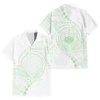 Custom Photo Samoa White Sunday Hawaiian Shirt Lotu Tamaiti Teuila With Samoan Siapo CTM05
