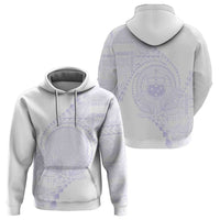 Custom Photo Samoa White Sunday Hoodie Lotu Tamaiti Teuila With Samoan Siapo CTM05