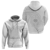 Custom Photo Samoa White Sunday Hoodie Lotu Tamaiti Teuila With Samoan Siapo CTM05