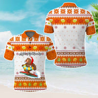 Custom Christmas Hawaii Symbols Polo Shirt Polynesian Tribal Pattern CTM05 - Polynesian Pride