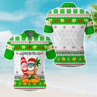 Custom Christmas Hawaii Symbols Polo Shirt Polynesian Tribal Pattern CTM05 - Polynesian Pride