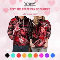 Custom Polynesian Valentine Hoodie In Our Kingdom Love Reigns Forever