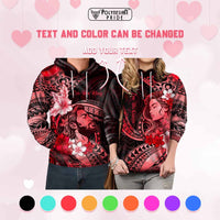 Custom Polynesian Valentine Hoodie In Our Kingdom Love Reigns Forever CTM05 - Polynesian Pride