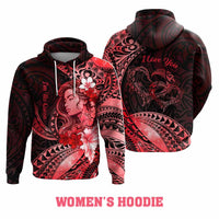 Custom Polynesian Valentine Hoodie In Our Kingdom Love Reigns Forever CTM05 - Polynesian Pride