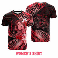 Custom Polynesian Valentine T shirt In Our Kingdom Love Reigns Forever CTM05 - Polynesian Pride