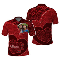 Custom Photo Happy Mother's Day Polo Shirt Polynesian Pattern CTM05 - Polynesian Pride