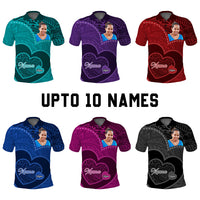 Custom Photo Happy Mother's Day Polo Shirt Polynesian Pattern CTM05 - Polynesian Pride