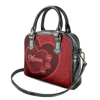 Custom Photo Happy Mother's Day Shoulder Handbag Polynesian Pattern CTM05 - Polynesian Pride