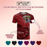 Custom Photo Happy Mother's Day T Shirt Polynesian Pattern CTM05 - Polynesian Pride