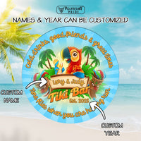 Custom Tiki Bar Hanging Door Sign Tropical Vibe CTM05 - Polynesian Pride