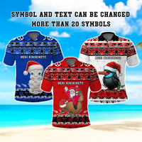 Custom Christmas New Zealand Symbols Polo Shirt Maori Pattern