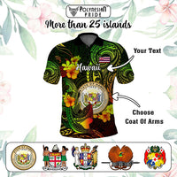 Custom Polynesian Countries Polo Shirt Coat Of Arms Polynesian Tribal Tattoo Shark CTM05 - Polynesian Pride