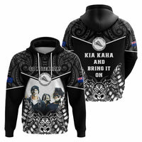 Custom Photo New Zealand Fern Rugby Hoodie Maori Pattern CTM05 - Polynesian Pride