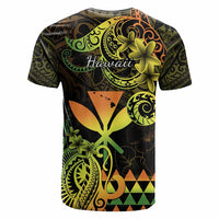 Custom Hawaii Symbols T Shirt Plumeria Kakau Polynesian Tribal