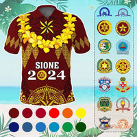 Custom Tonga School Graduation Polo Shirt Tongan Ngatu Pattern With Graduation Wreath CTM05 Multicolor - Polynesian Pride