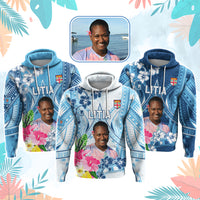 Custom Photo Love Fiji Hoodie Fiji In My Heart Tapa Pattern
