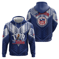 Custom Photo Toa Samoa Rugby Hoodie Samoan Pride With Tribal Pattern