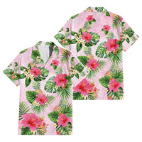 Custom Hawaii Islands Flowers Hawaiian Shirt Polynesian Tribal