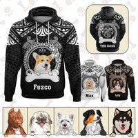 Custom Dog Hoodie With Polynesian Pattern CTM05 Pullover Hoodie Multicolor - Polynesian Pride