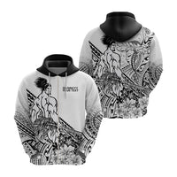 Personalised Polynesian Beauty Woman and Warrior Valentine Hoodie With Pacific Pattern CTM09 - Polynesian Pride