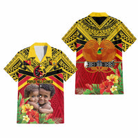 Custom Photo Provinces of Papua New Guinea 50th Years Hawaiian Shirt Hapi De bilong Indipendens CTM09 - Polynesian Pride