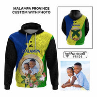 Malampa Province Custom Hoodie With Photo Vanuatuan Boar's Tusk Flag Multicolored CTM09 Multicolor - Polynesian Pride